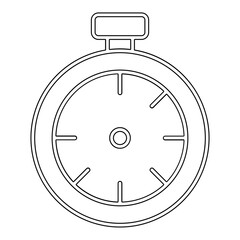 Stopwatch icon in line style