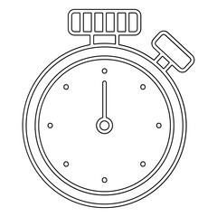 Stopwatch icon in line style