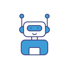 Robotics vector icon stock illustration