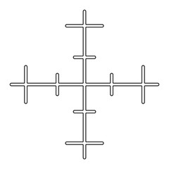 Target, aim icon in line style