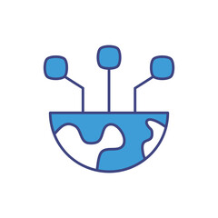 Digital Technology vector icon stock illustration