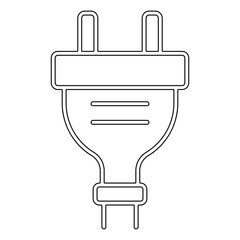 Plug icon in line style