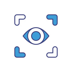 Image Recognition vector icon stock illustration