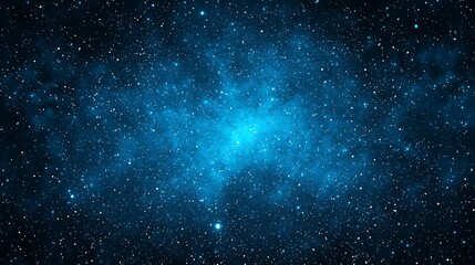 Fototapeta premium Nebula shines, glowing in starry night, abstract wallpaper, cosmic art, banner or background