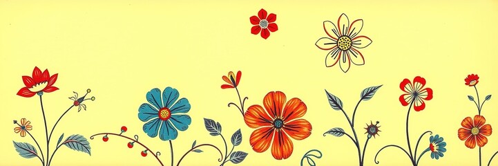 Timeworn Botanical Illustrations on Yellowed Parchment