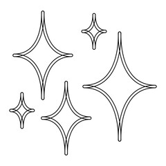 Obraz premium Magical icon in line style