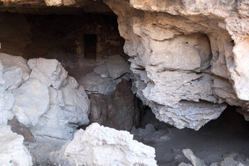 Interior of Ancient Ruin at Montezuma’s Well in Sedona, Arizona USA
