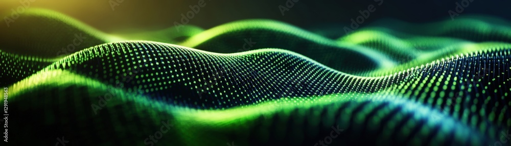 Aufkleber abstract wave of light illuminating a dark background creating a dynamic visual effect in a photo