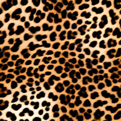 Fototapeta premium leopard texture, leather pattern, dark real background, fur, wild cat skin, fashion design for clothes