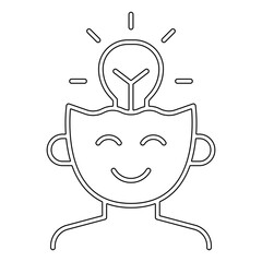 creative icon in line style