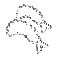 Japanese food icon in line style