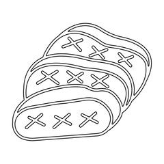 Japanese food icon in line style