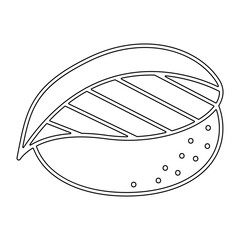 sushi icon in line style