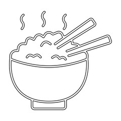 Japanese food icon in line style