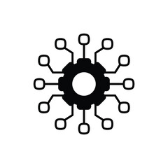 High Tech vector icon stock illustration