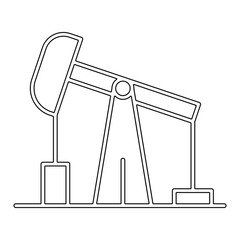 Drilling icon in line style