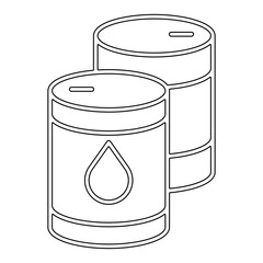 Barrel icon in line style