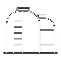 Silo icon in line style