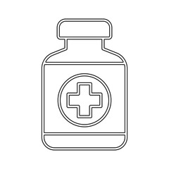 Drug icon in line style