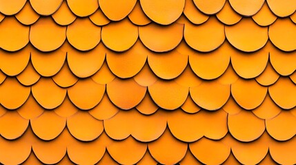 Orange roof tiles pattern showing texture background for construction, design, or wallpaper use