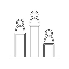Ranking icon in line style