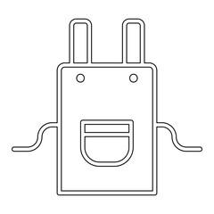 Apron icon in line style