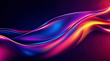 Obraz premium abstract background with colorful neons, colored neon contours, abstract colored wallpaper
