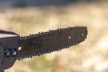 Chainsaw on a Ranch, Close up of Chainsaw