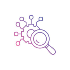 Deep Technology vector icon stock illustration