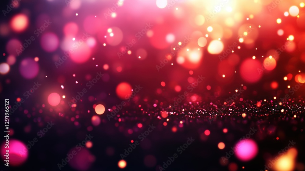 Poster abstract bokeh lights background with soft focus and blurred effect for creative design projects