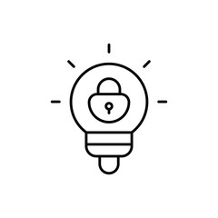 Intellectual property vector icon stock illustration