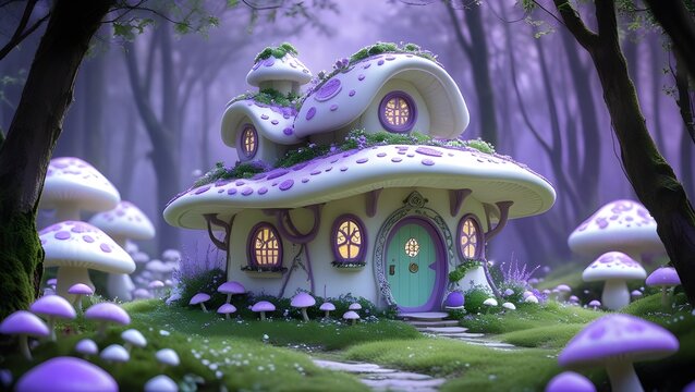 Mushroom House Architecture &ndash; The charm and uniqueness of mushroom-shaped homes in fantasy settings.