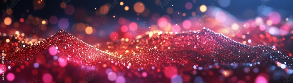Poster abstract background featuring colorful lights and blurs creating a dynamic visual effect