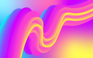 Flowing Fusion Abstract Waves of Energy