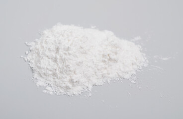 Magnesium stearate. It is a soap, consisting of salt containing two equivalents of stearate and one magnesium cation