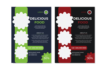 Creative Modern Clean Clear fresh Business Flyer or Restaurant flyer design template