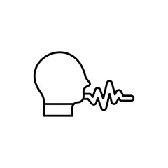 Voice Recognition vector icon stock illustration