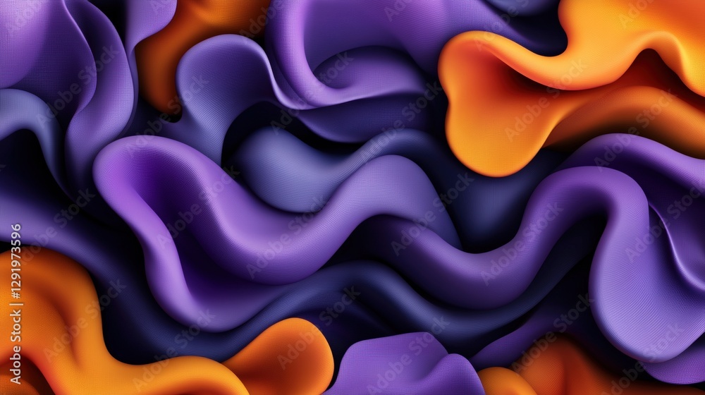 Poster colorful waves and abstract patterns in vibrant hues creating a dynamic visual experience