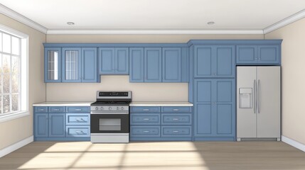 Modern Kitchen Interior Design, Light and Airy