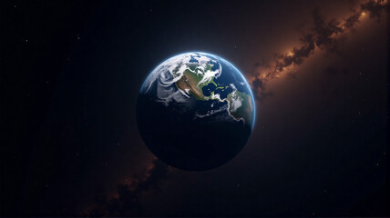 Obraz premium earth and moon