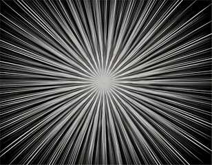 Obraz premium radial lines background for comics books black monochrome design illustration