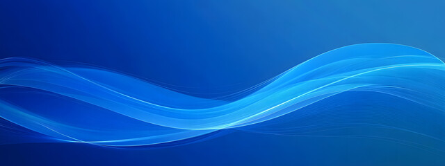 Fototapeta premium Blue background vector presentation design with wavy lines and soft curves 