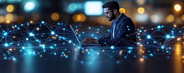 Blur Background, Business strategy corporate marketing global, Innovative business technology event urban office digital interaction nighttime professional insight for maximum engagement