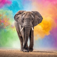 elephant in the wild