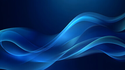 Fototapeta premium Blue background vector presentation design with wavy lines and soft curves 