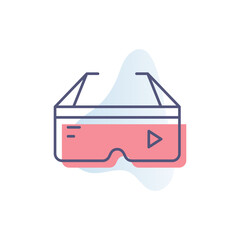 Smart Glasses Vector icon