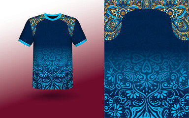 Print,  t-shirt sport design template, Soccer jersey mockup for football club. uniform front and back view