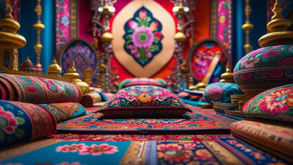 carpets, prayer mats, artworks, Javanese batik, and batik