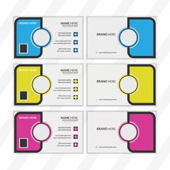 modern creative business card. double sided business card template modern and horizontal simple clean vector design.