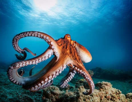 octopus in occean